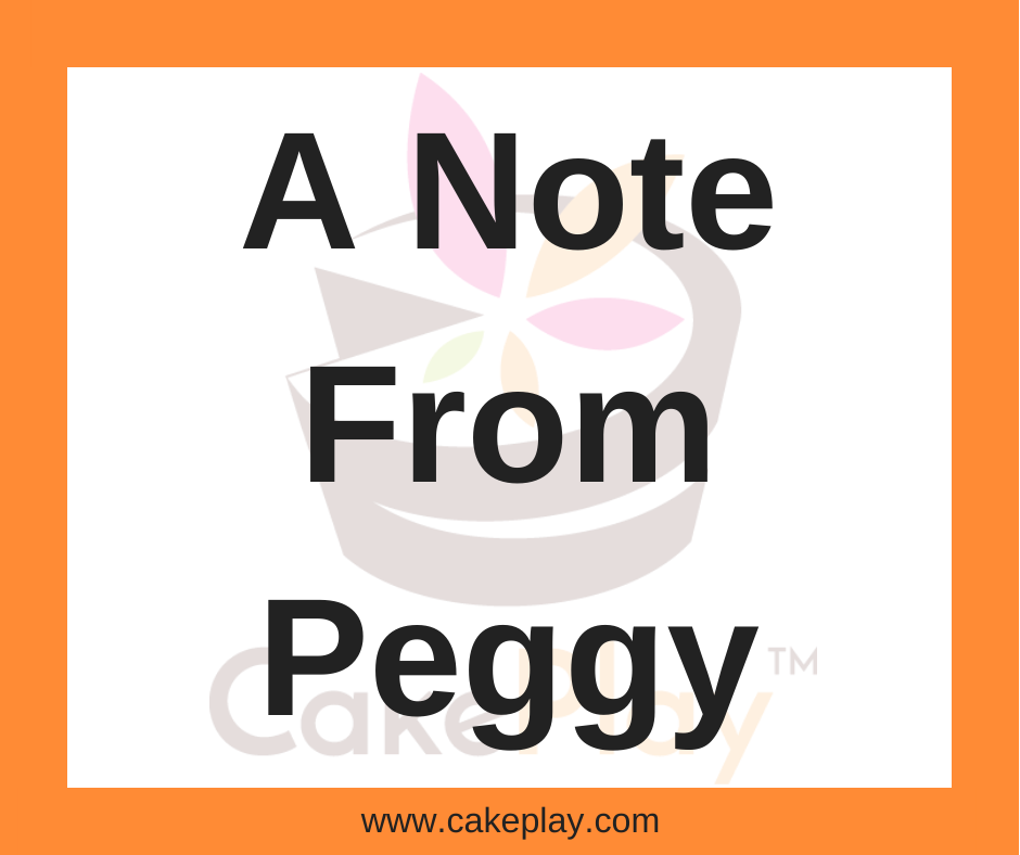 A Note From Peggy